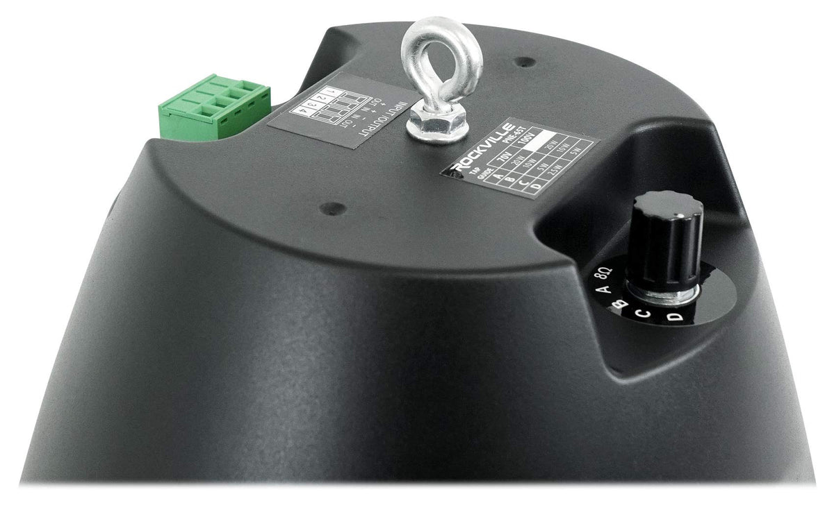 Rockville PEN-65T easy install highlighting quick ceiling mounting for fast setups.
