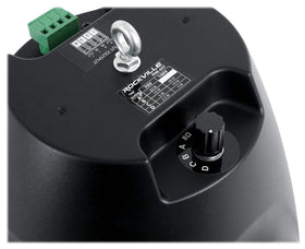 Rockville PEN-65T wide compatibility indicating easy pairing with 70V amplifiers.