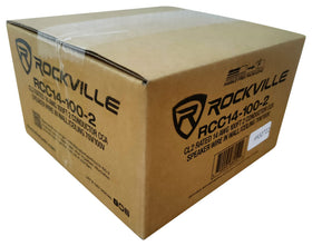 Rockville RCC14-100-2 flexible PVC jacket resists wear during installs.