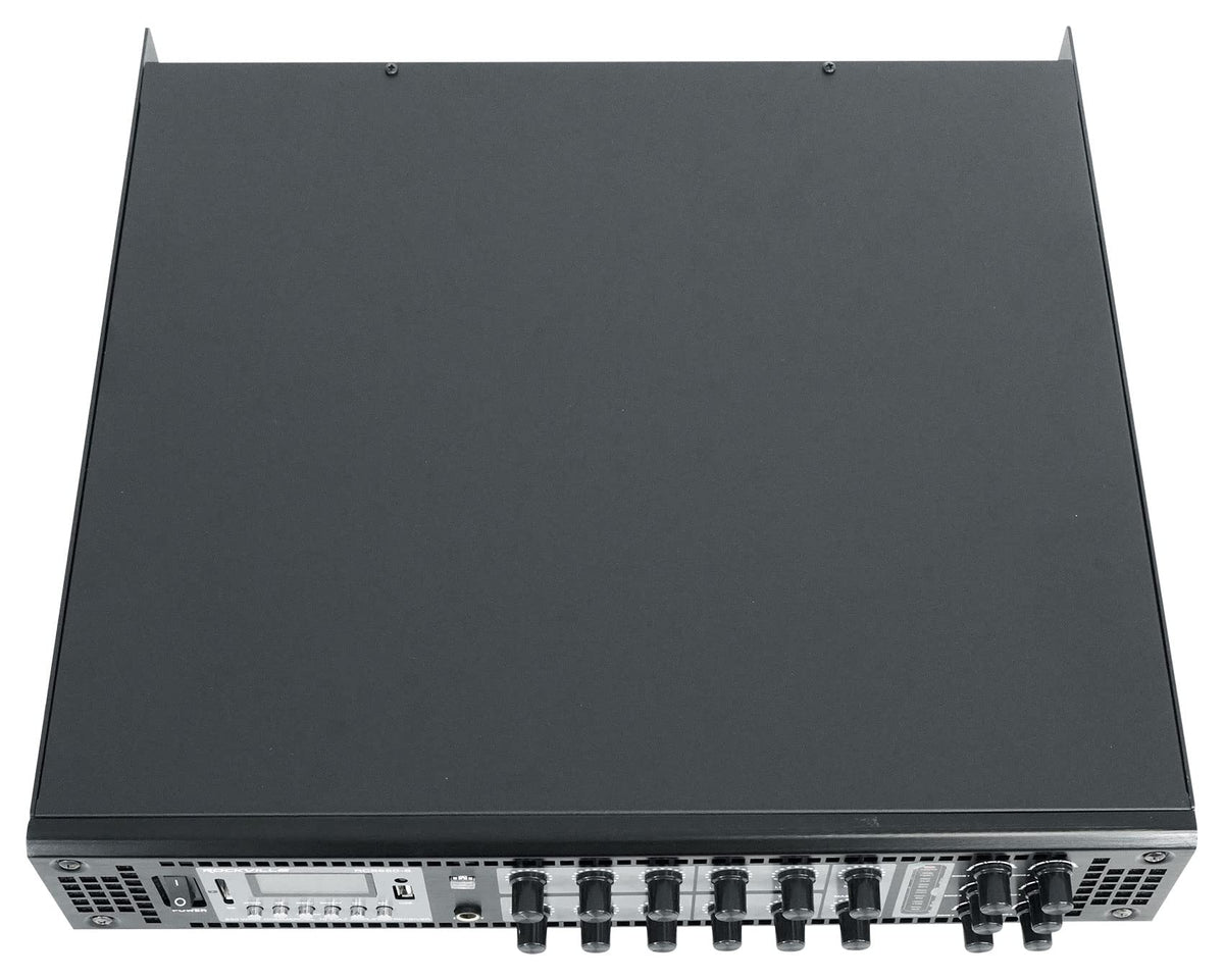 Rockville RCS650-6 Bluetooth USB FM provide flexible playback options.