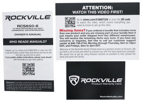 Rockville RCS650-6 rack-mount design saves space in equipment racks.