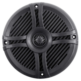 Rockville cone close-up showing polypropylene mica material for improved bass