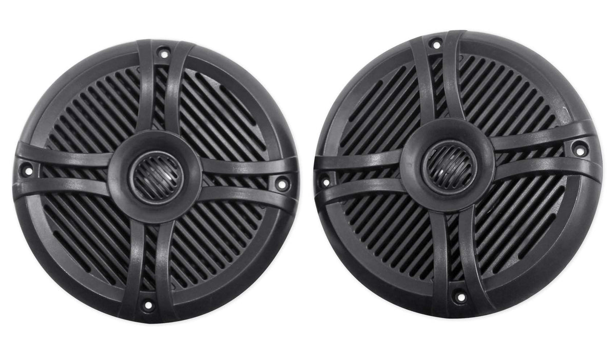 Rockville front view of speaker showing grille and mounting, durable protection benefit