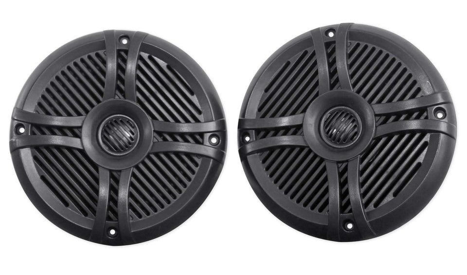 Rockville front view of speaker showing grille and mounting, durable protection benefit