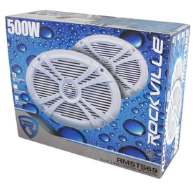 Rockville speaker next to tape measure showing 3.43 inch mounting depth for fit