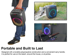Rockville ROCKBOX PRO V2 battery and Type-C charging setup for long events