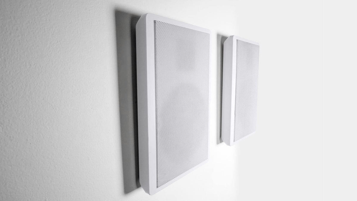 Rockville RockSlim White with easy wall bracket for quick mounting.