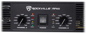 Rockville RPA5 dual cooling fans keep operation quiet and cool.