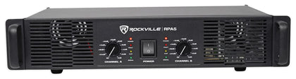 Rockville RPA5 front panel with power controls for easy operation.