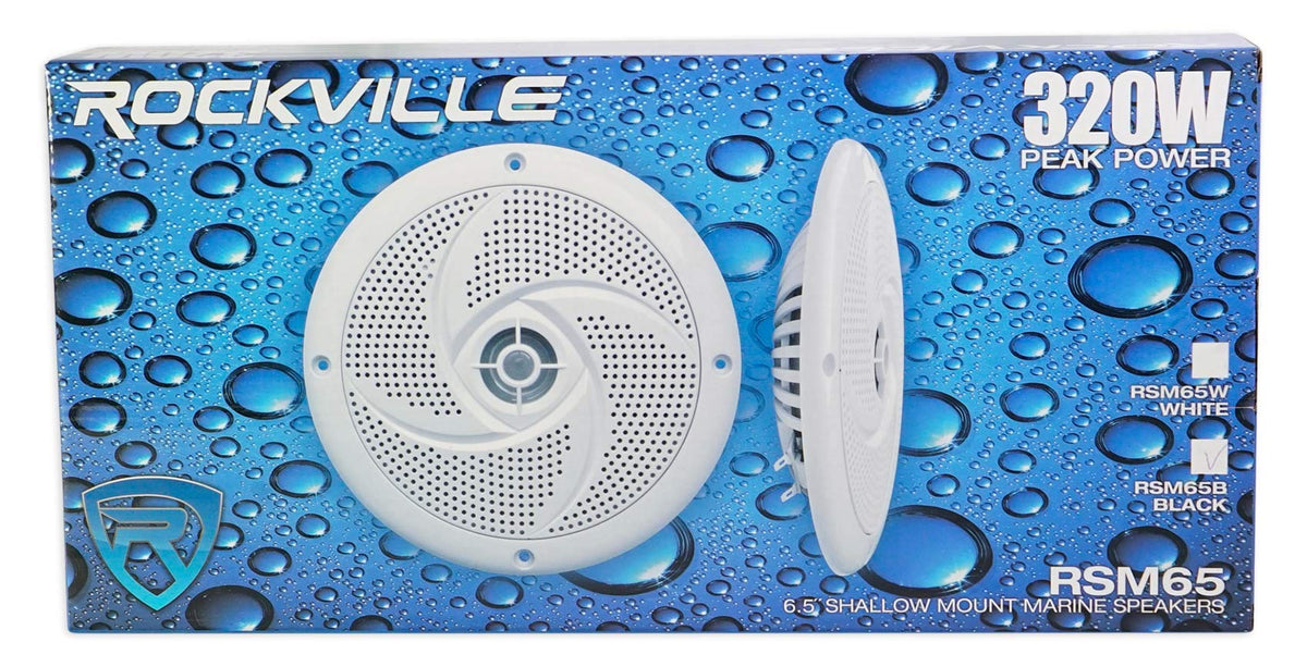 Rockville RSM65B hardware kit with wires and screws for quick, easy installation