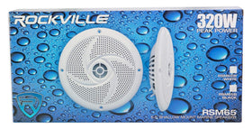 Rockville RSM65B hardware kit with wires and screws for quick, easy installation