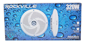Rockville speakers in lifestyle scene on ATV deck offering robust marine-ready audio