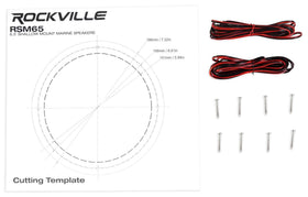 Rockville speaker wiring and mounting hardware included for simple, reliable setup