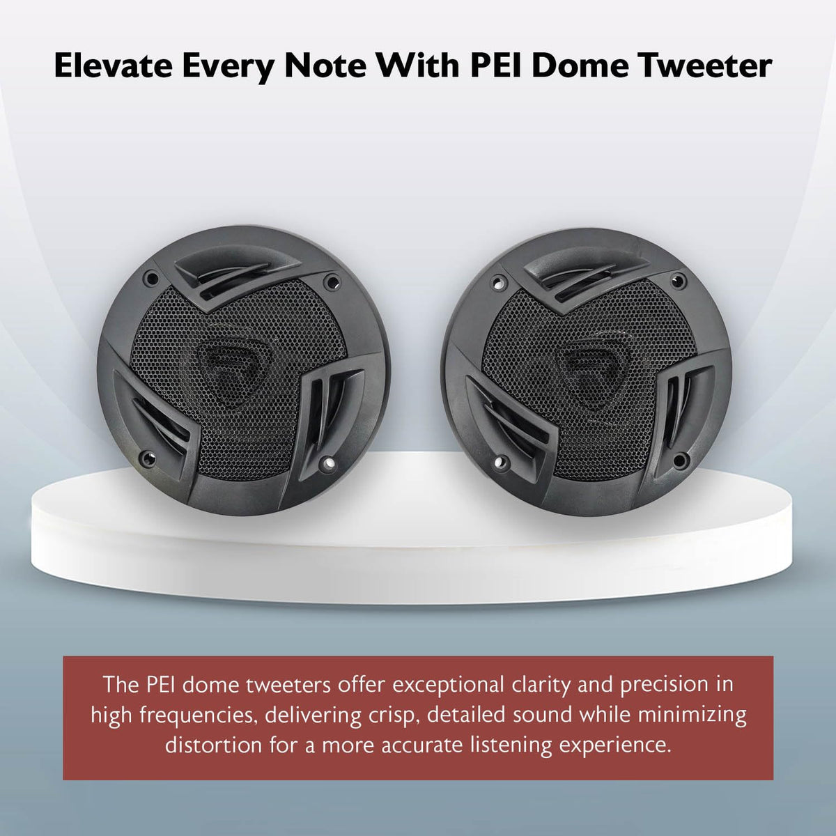 Rockville RV4.3A aluminum voice coil reduces heat and maintains clarity.