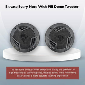 Rockville RV4.3A aluminum voice coil reduces heat and maintains clarity.
