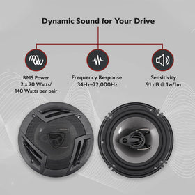 Rockville RV6.3A woofer close-up highlighting polypropylene cone and tighter bass