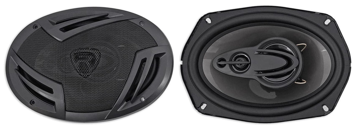 Rockville RV69.4A front view showing speaker face and grille for clear audio