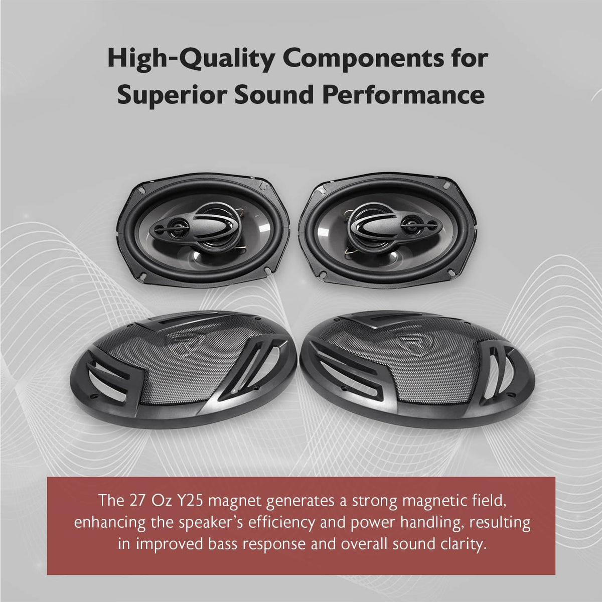 Rockville RV69.4A installed in car door showing improved cabin sound and dispersion