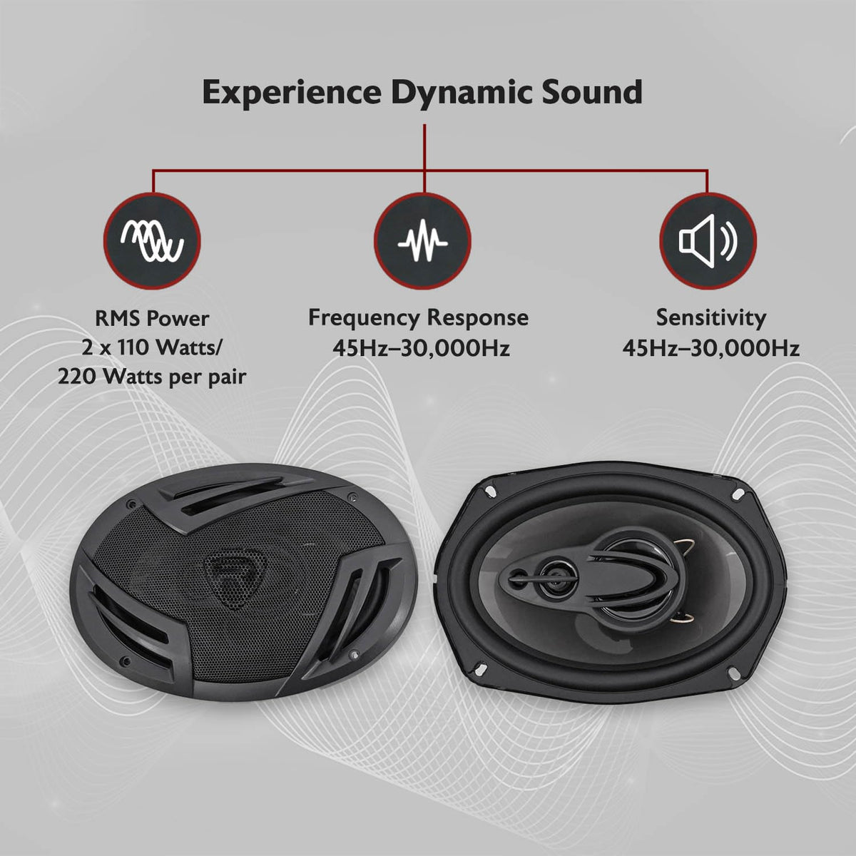 Rockville RV69.4A polypropylene woofer close-up showing cone texture and tighter bass