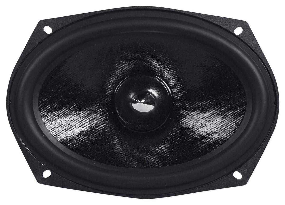 Rockville RVL69W front view showing grille and powerful mid-bass