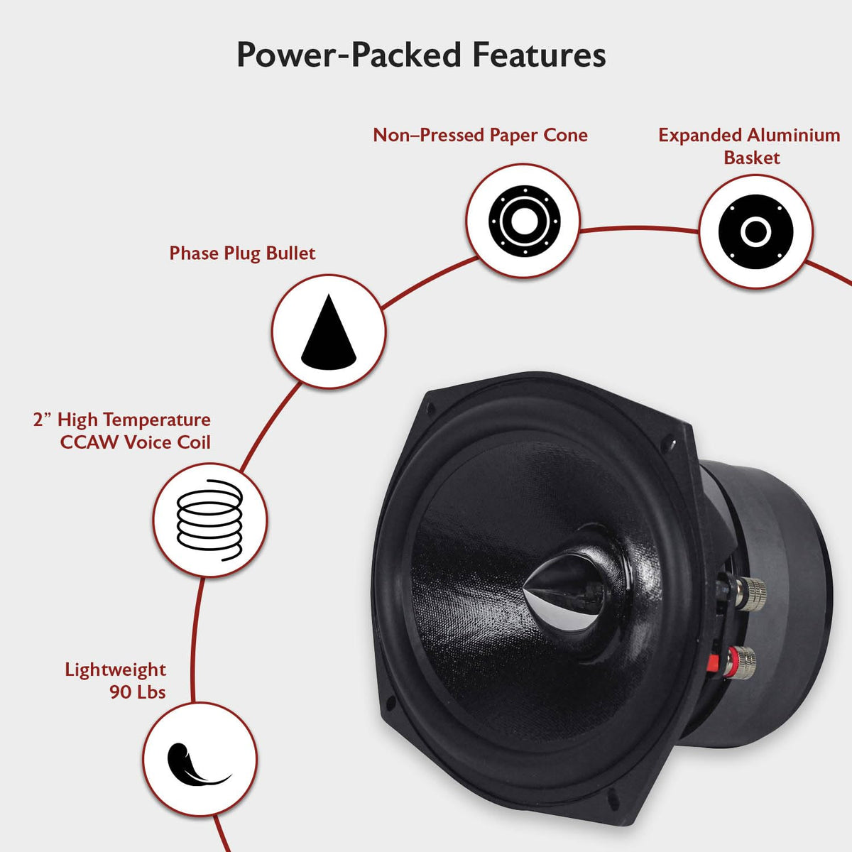 Rockville RVL69W installed in car door delivering deep mid-bass