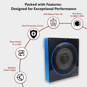 Rockville RW10CA 800W peak bass delivers strong low-end impact