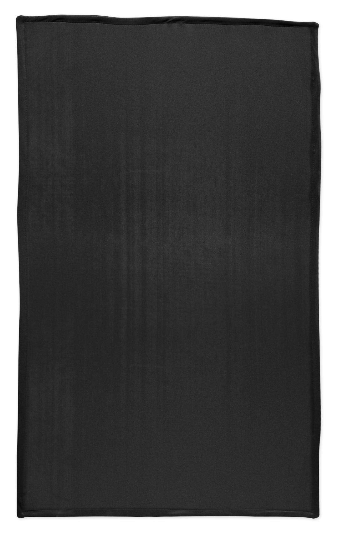 Rockville front view of black scrim showing smooth backdrop benefit