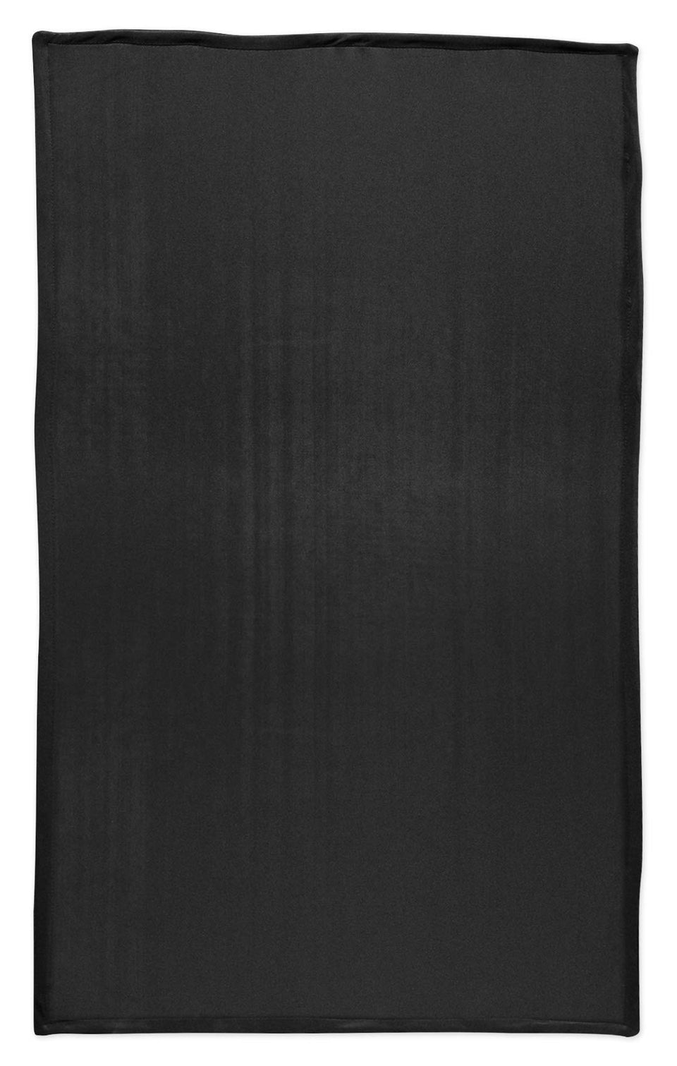 Rockville front view of black scrim showing smooth backdrop benefit