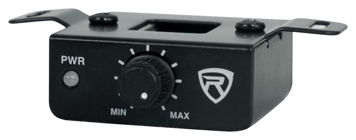 Rockville Slim under-seat subwoofer car installation demonstrates compact fit.