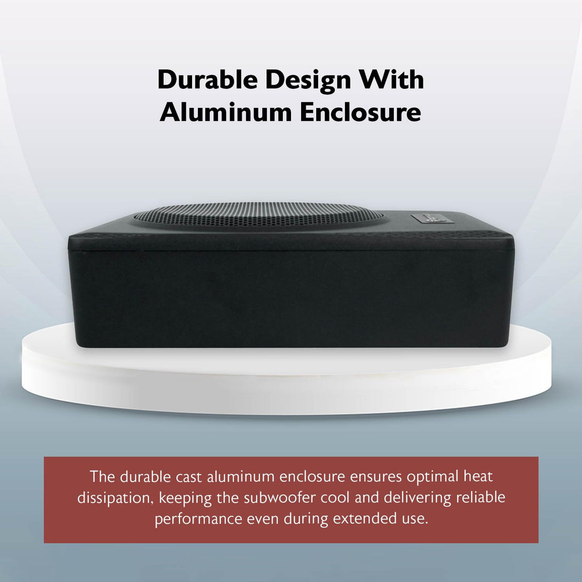 Rockville Slim under-seat subwoofer control panel with high-level inputs for easy integration.