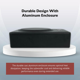 Rockville Slim under-seat subwoofer control panel with high-level inputs for easy integration.
