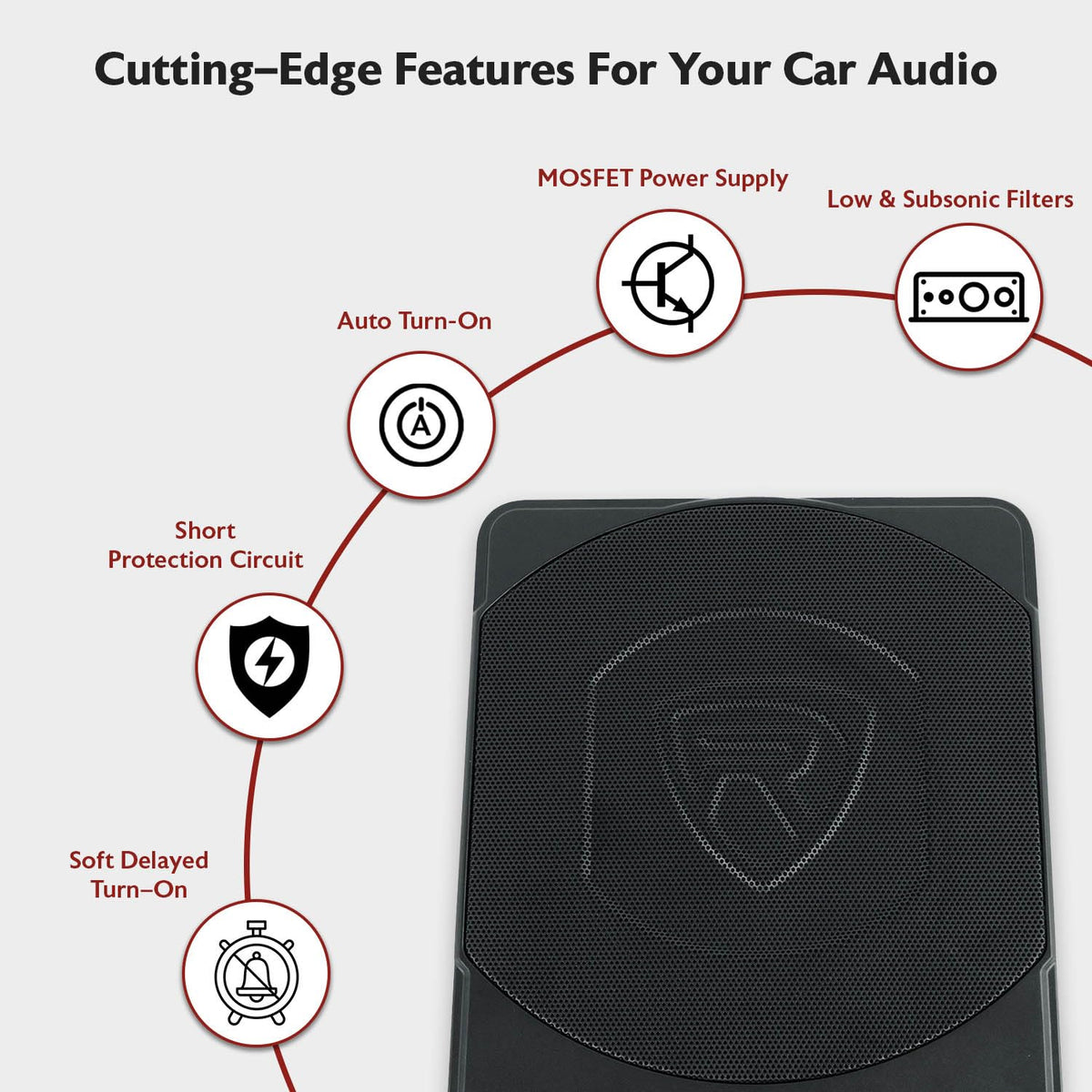 Rockville SS10P remote bass knob for on-the-fly tuning