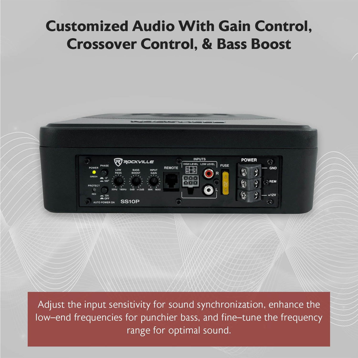 Rockville SS10P subsonic filter ensures clean bass response