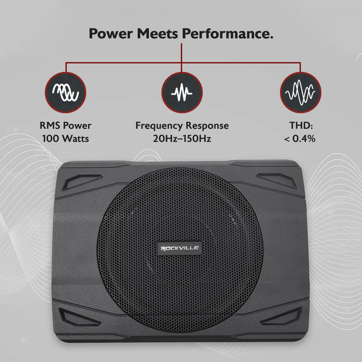 Rockville SS8P built-in amplifier panel with easy connections for upgrade-ready audio