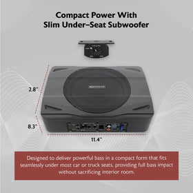 Rockville SS8P cast aluminum enclosure aids heat dissipation and durability