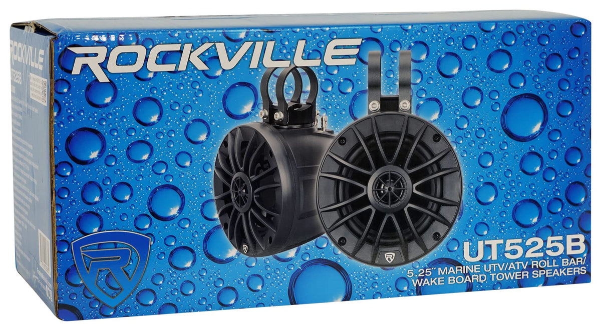Rockville UT525B 4-ohm impedance supports efficient amplification