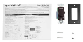 Rockville VOL70100 terminal wiring with labeled connections for quick installer setup