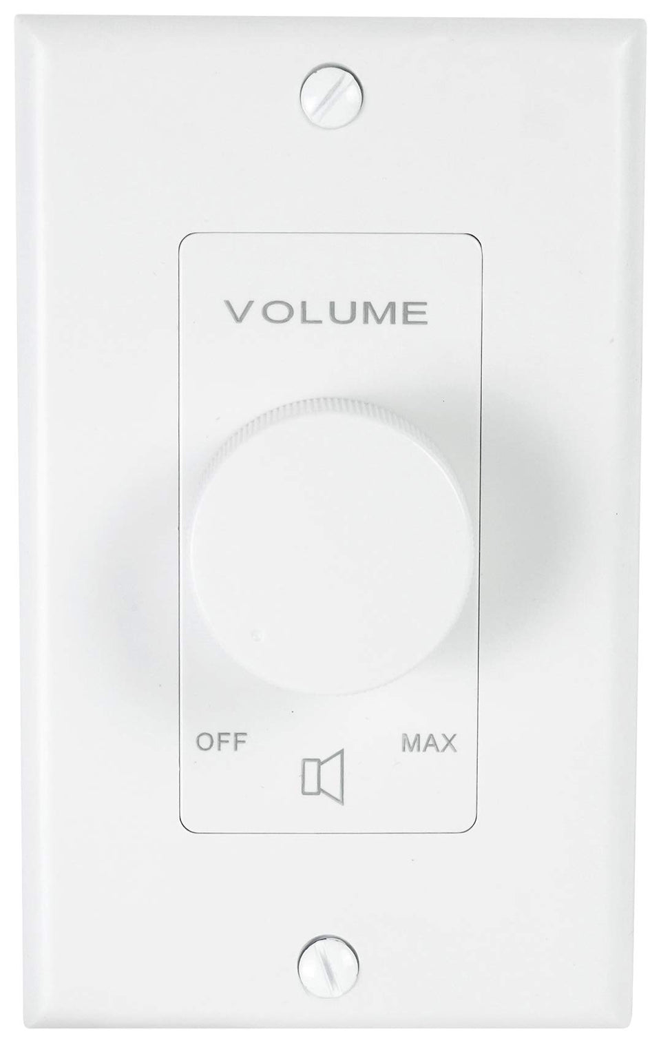 Rockville VOL850 front view with 11-step knob for precise volume control