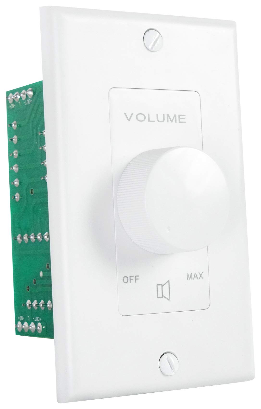 Rockville VOL850 knob close-up showing smooth, accurate sound balance