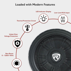Rockville Wheel of BASS 8-Inch phase switch aligns sound with system