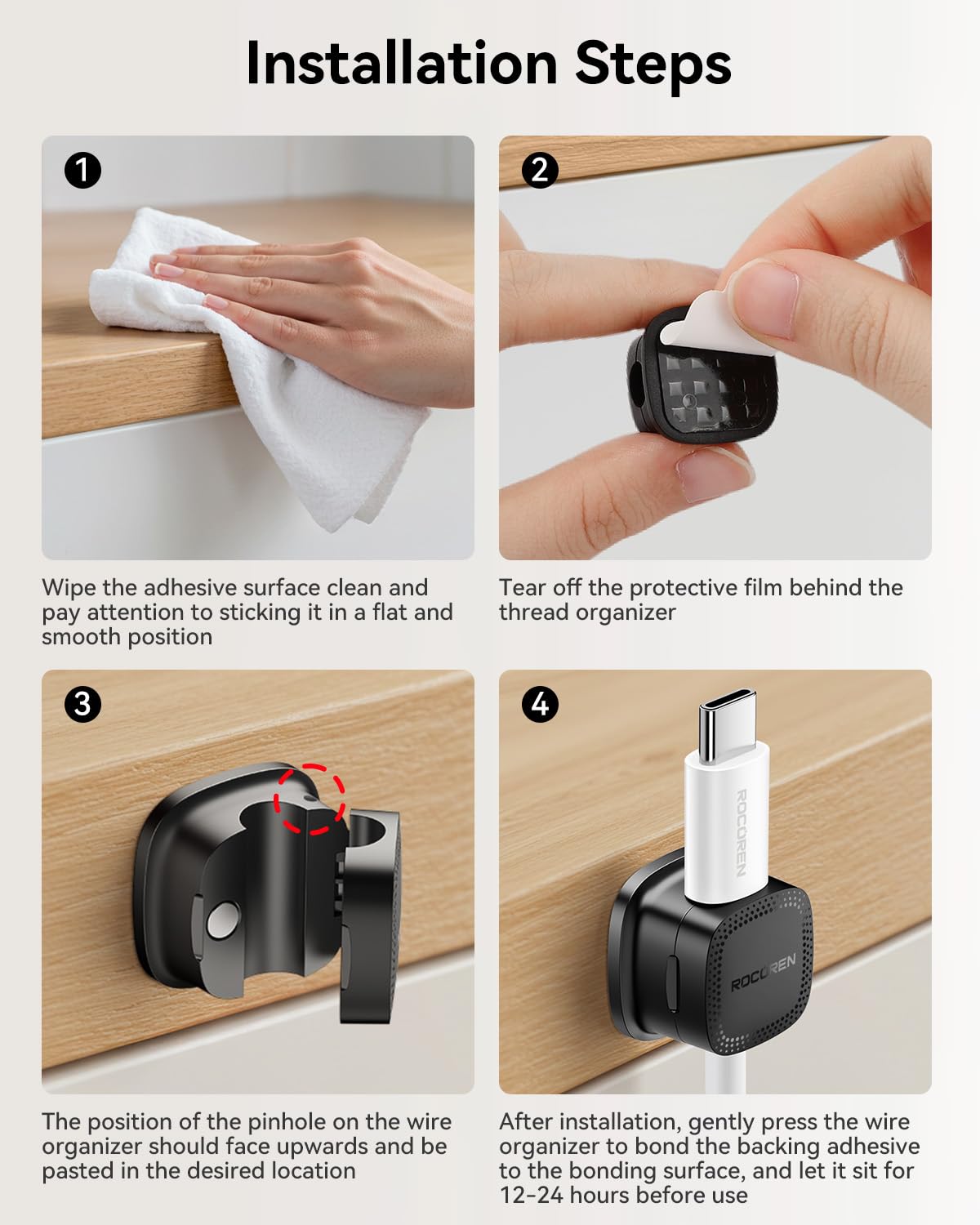 Rocoren car-office setup clip enables clutter-free spaces.