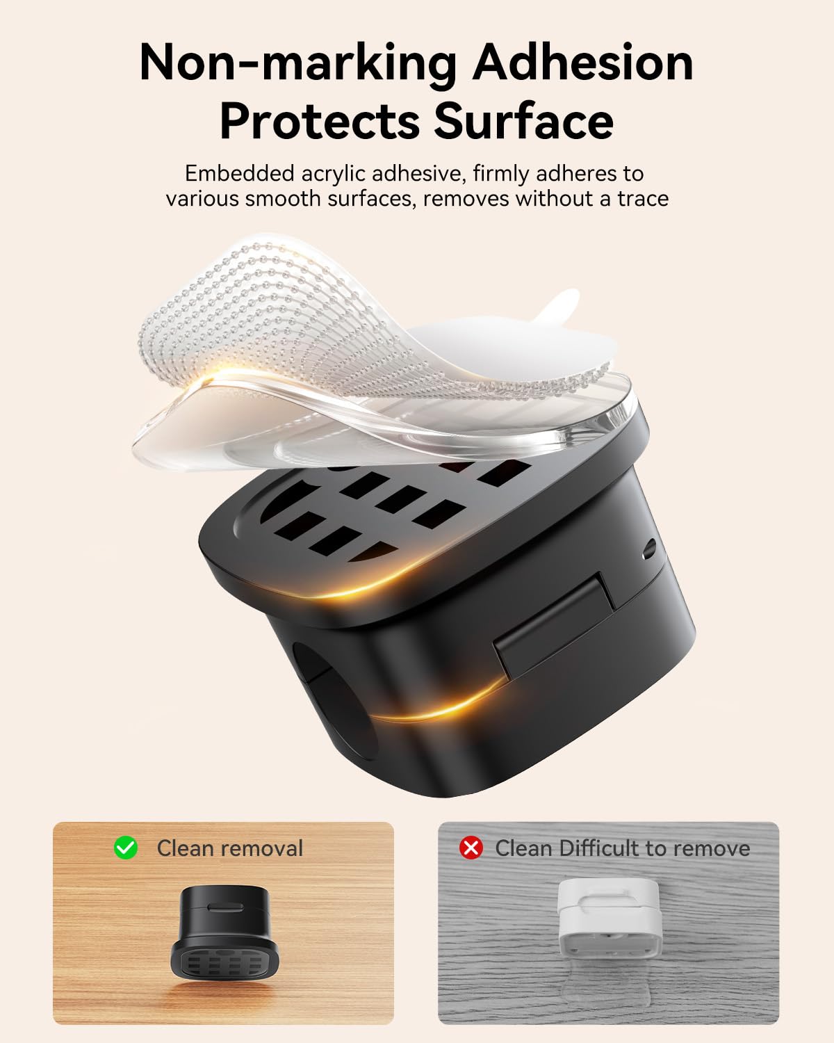 Rocoren desk-organization clip keeps charging cables neat and accessible.