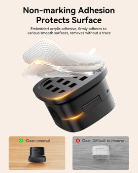 Rocoren desk-organization clip keeps charging cables neat and accessible.