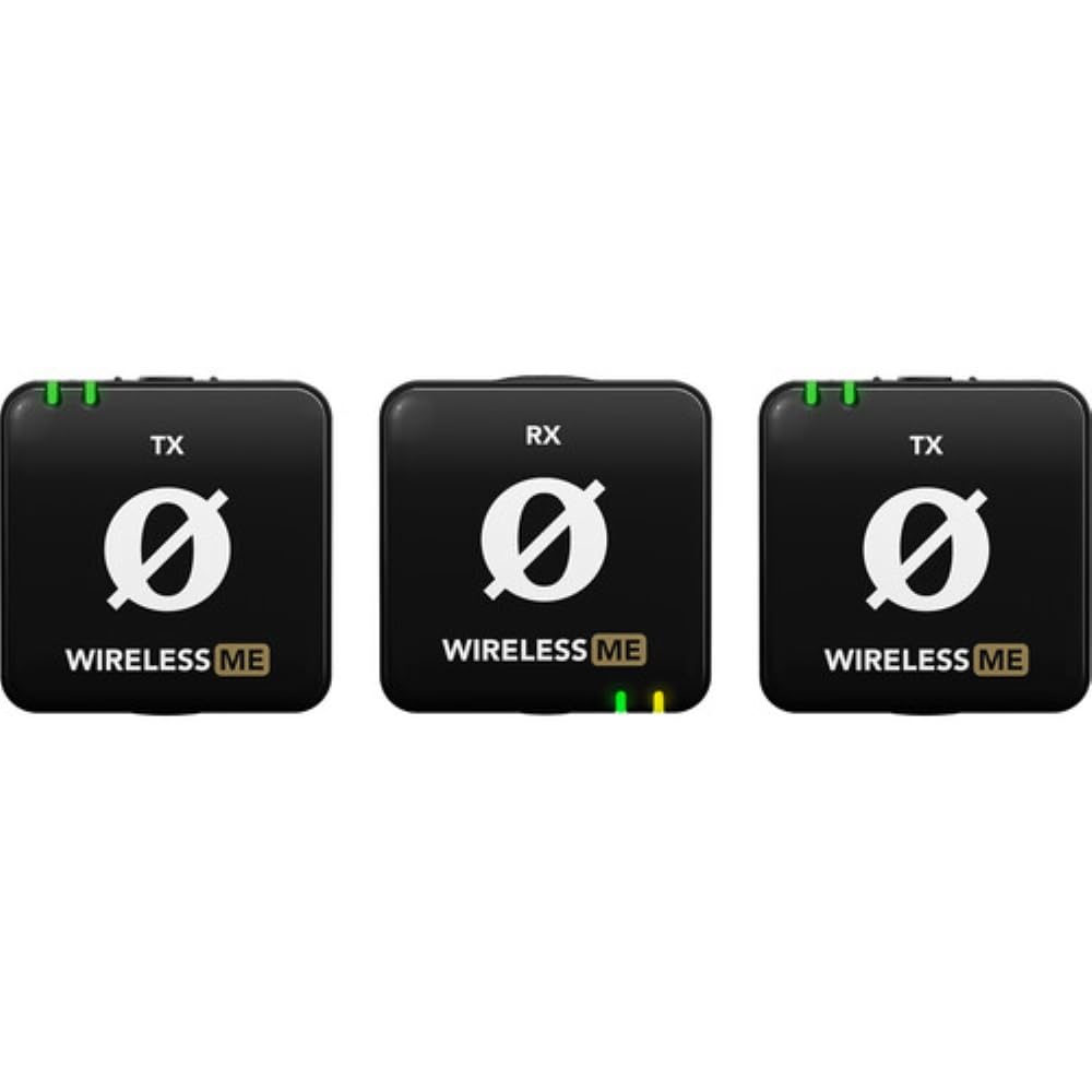 RØDE Wireless ME Dual receiver built-in mic records interviews or voiceovers behind the camera.