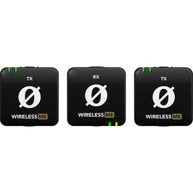 RØDE Wireless ME Dual receiver built-in mic records interviews or voiceovers behind the camera.