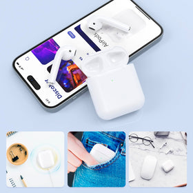 Rodkedc AirPods 2nd Gen case compact design fits easily in bags.