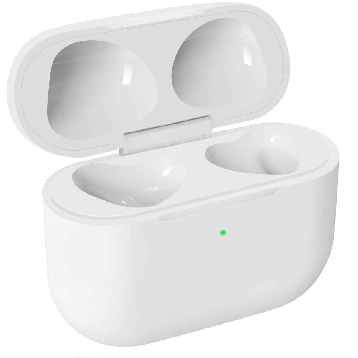 Rodkedc front view charging case showing slim profile and secure closure benefit