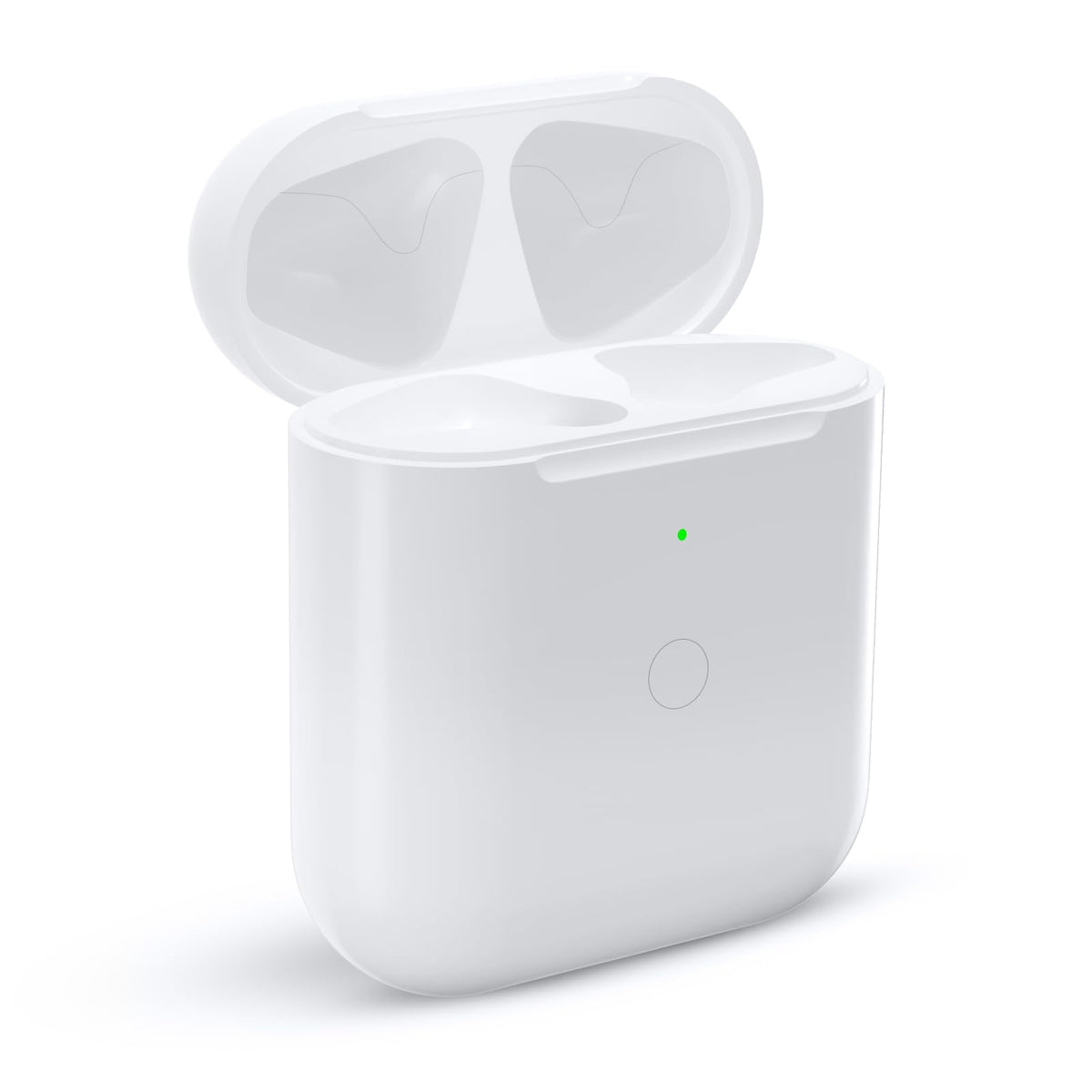 Rodkedc replacement AirPods 2nd Gen case front view for easy charging.