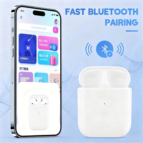 Rodkedc replacement case in everyday charging scenario with AirPods.