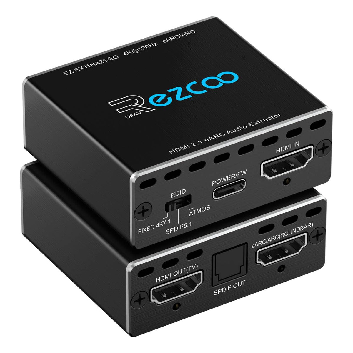 ROFAVEZCO 4K120Hz HDMI 2.1 extractor front view improves cable organization.